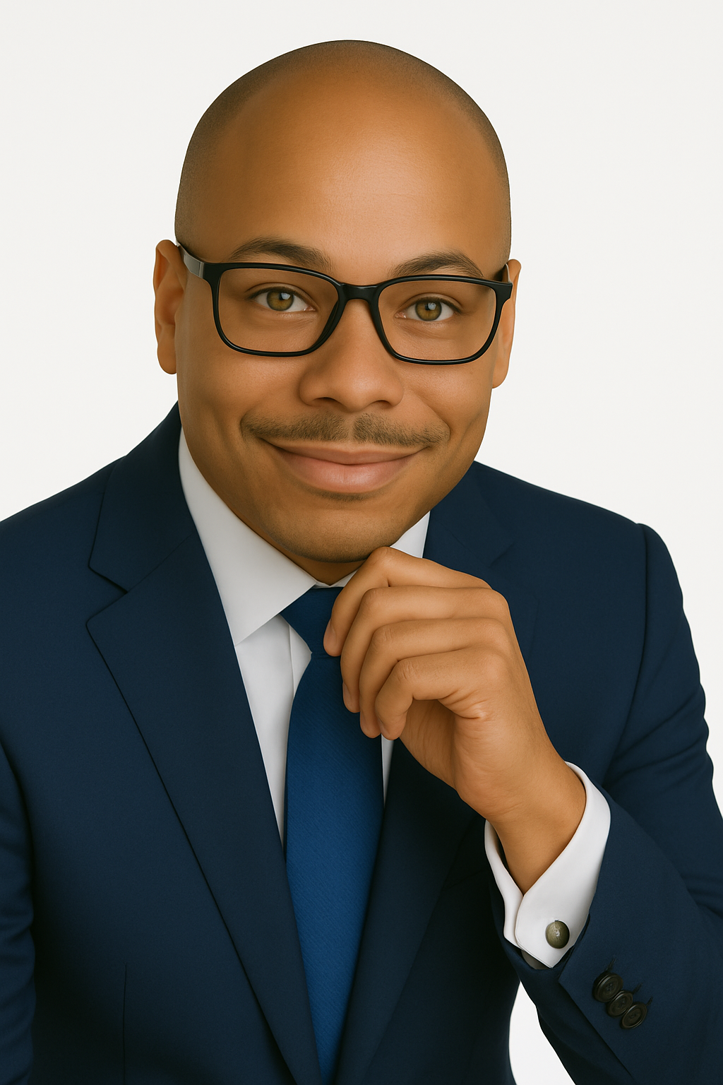 Curtiss Witt wearing a blue tie